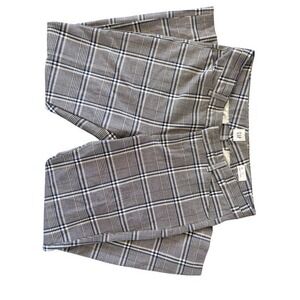 GAP Slim City Crop‎ Plaid Career Casual Pants Blue White Size 10